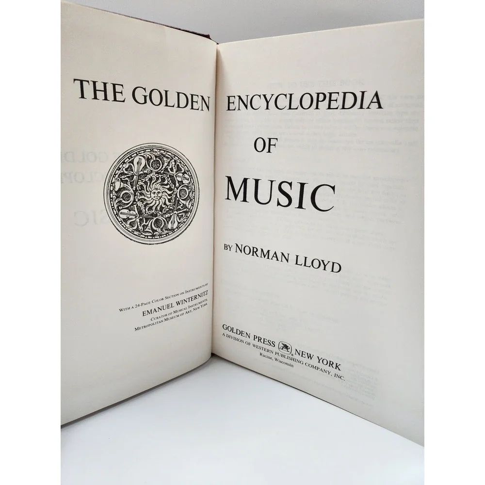The Golden Encyclopedia of Music by Norman Lloyd HardcoverVintage Reference Book
